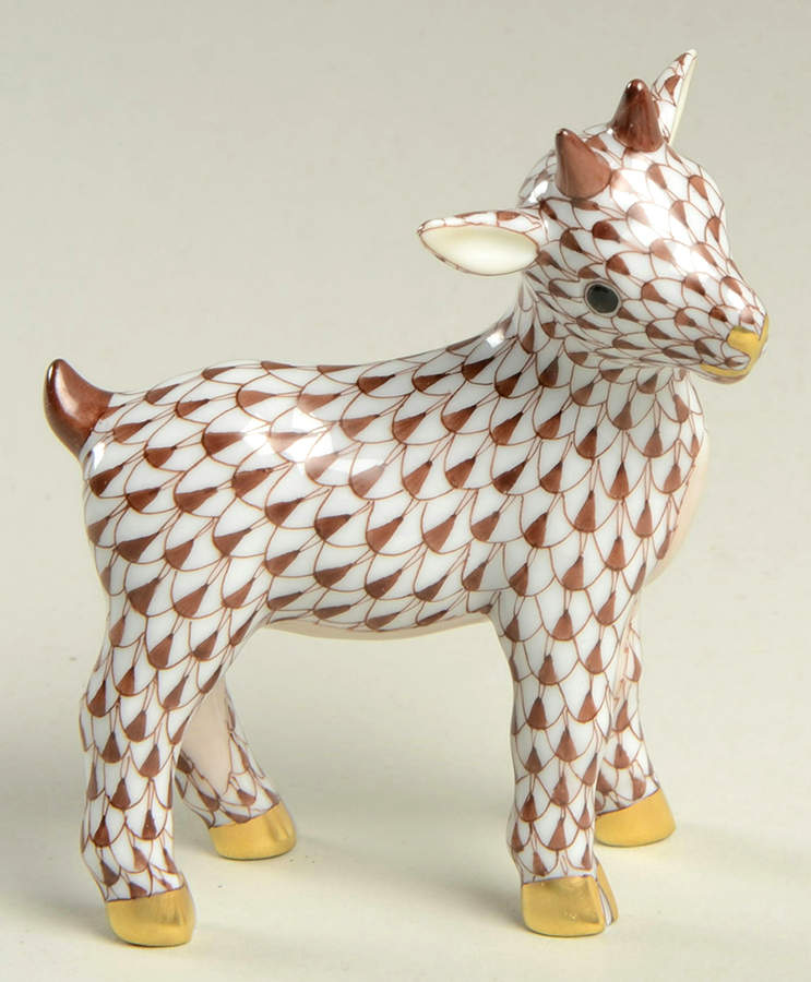 Lambs & Goats Little Kid-Chocolate - No Box by Herend-1