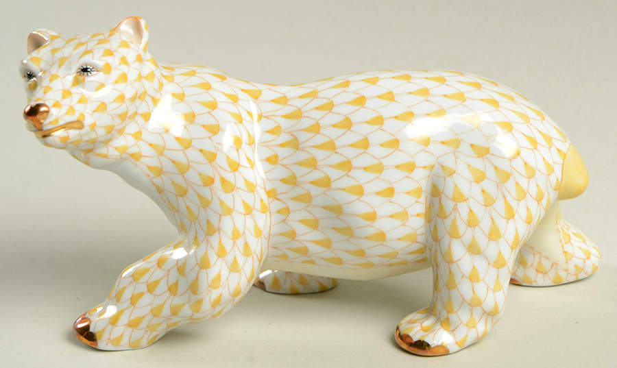 Bears Polar Bear-Butterscotch - No Box by Herend-1