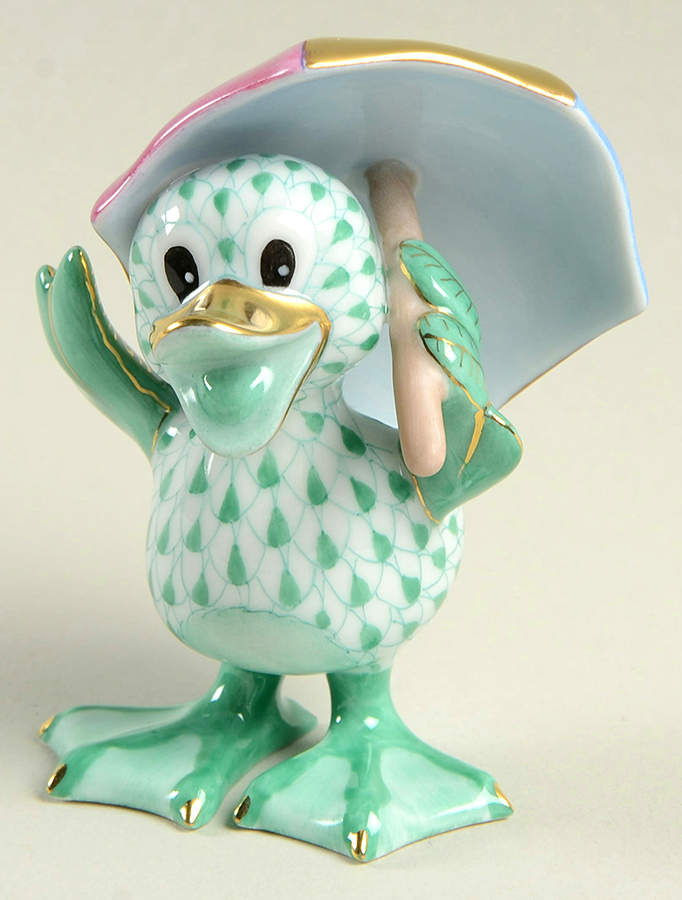 Ducks Just Ducky-Green - No Box by Herend-1