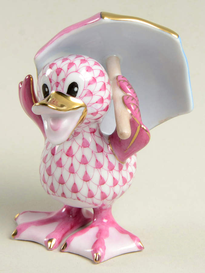 Ducks Just Ducky-Raspberry - No Box 60 by Herend-1