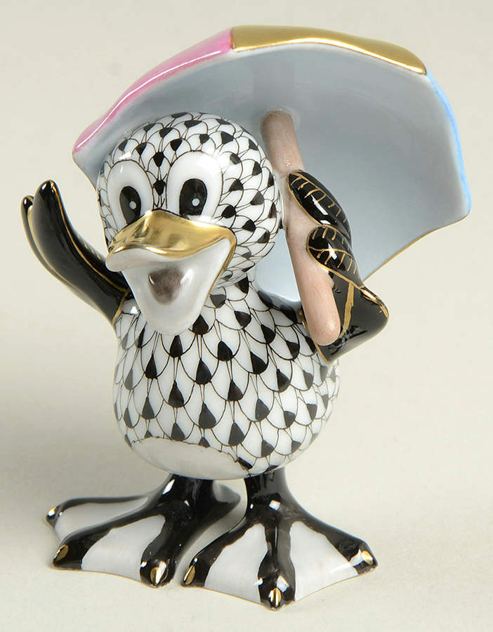 Ducks Just Ducky-Black - No Box by Herend-1