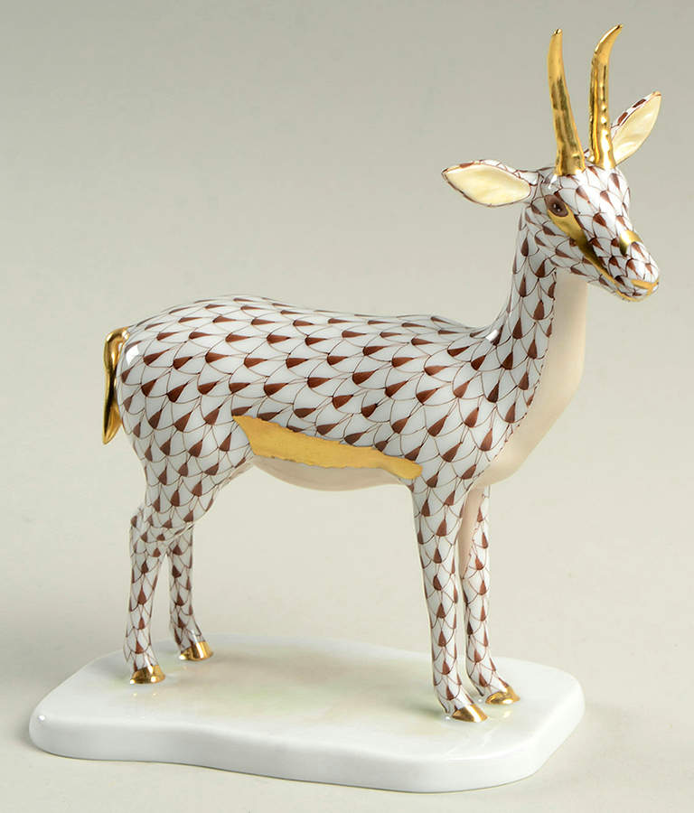 Wild Animals Cuviers Gazelle-Chocolate - No Box by Herend-1