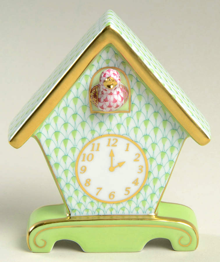 Manmade Objects Cuckoo Clock-Key Lime - No Box by Herend-1