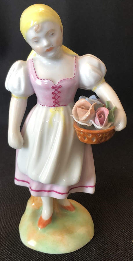 Children Peasant Girl-Pink - No Box by Herend-1