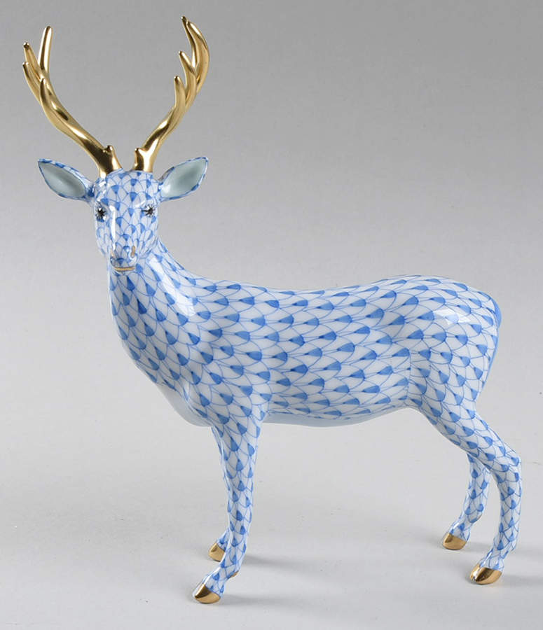 Deer Deer-Blue - No Box by Herend-1