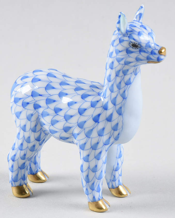 Horses (Equine) Alpaca-Blue - No Box by Herend-1