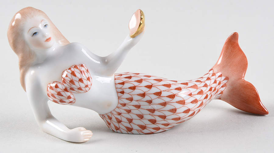 Myths and Legends Mermaid-Rust - No Box by Herend-1