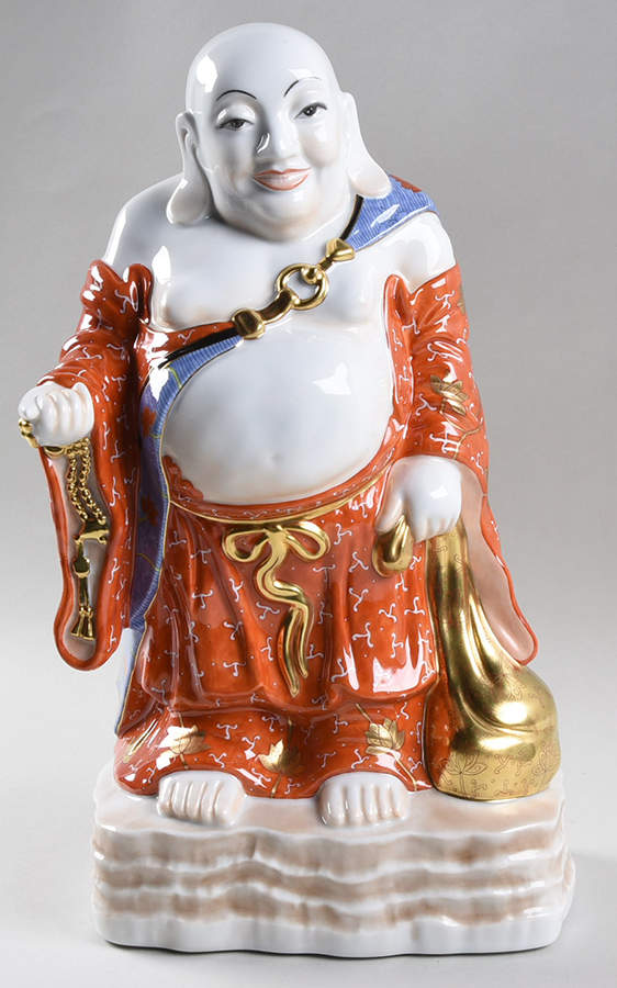 Religious Laughing Buddha-Jiangx - No Box by Herend-1