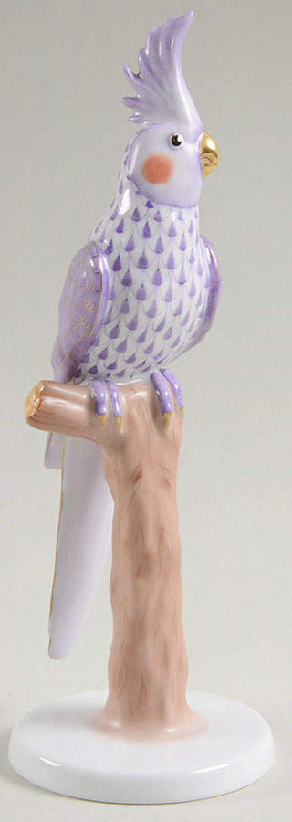 Birds Cockatiel-Lilac - No Box by Herend-1