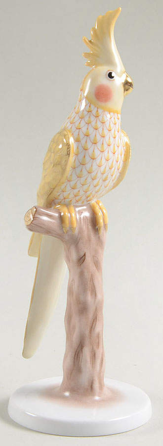 Birds Cockatiel-Butterscotch - No Box by Herend-1
