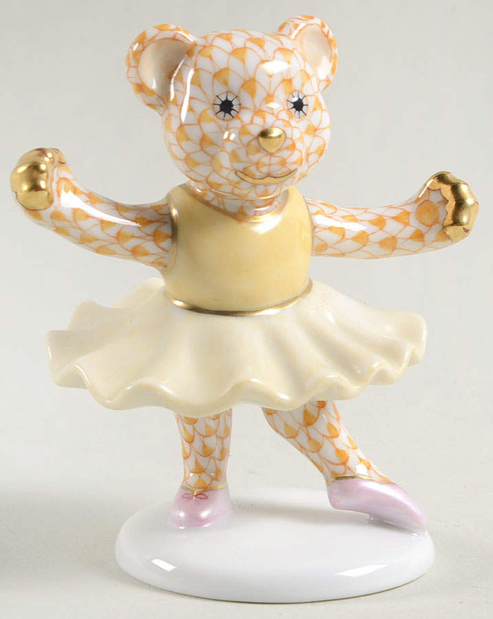 Childrens's Gifts & Toys Ballerina Bear-Butterscotch - No Box by Herend-1