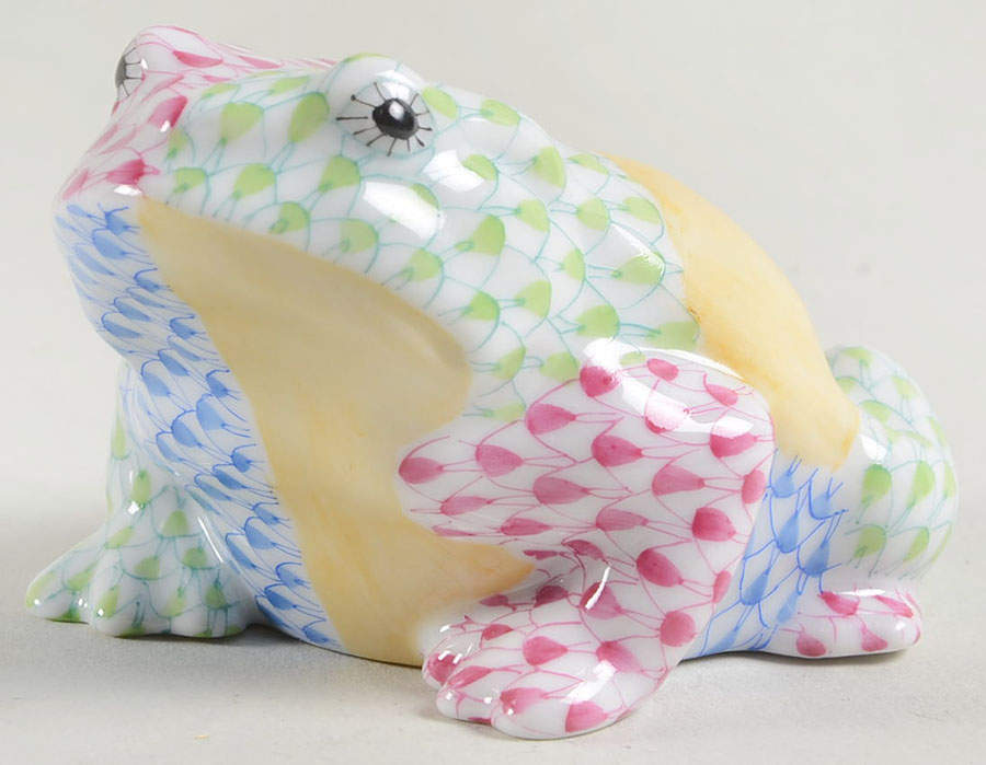 Frogs Frog-Patchwork - No Box by Herend-1