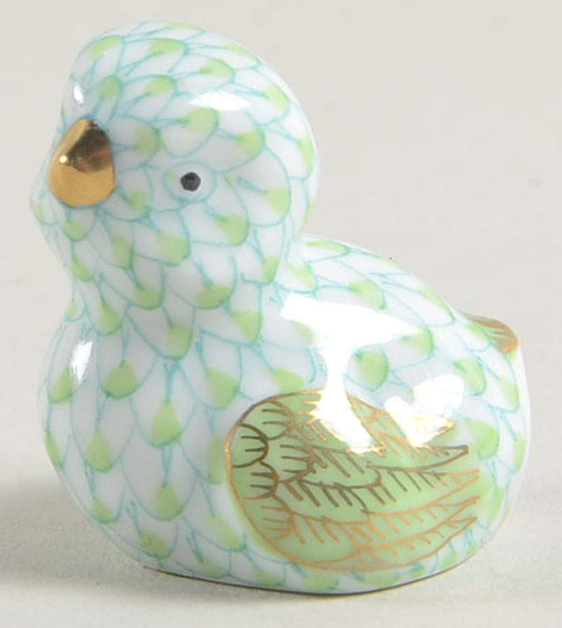 Hen & Chicks Miniature Chick-Key Lime - No Box by Herend-1