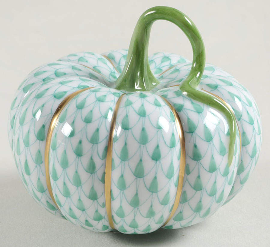 Nursery Rhymes-Fairy Tales Cinderella Pumpkin-Green - No Box by Herend-1