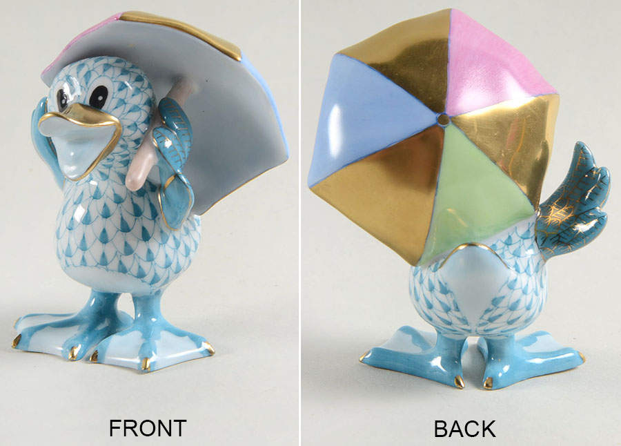 Ducks Just Ducky-Turquoise - No Box by Herend-1
