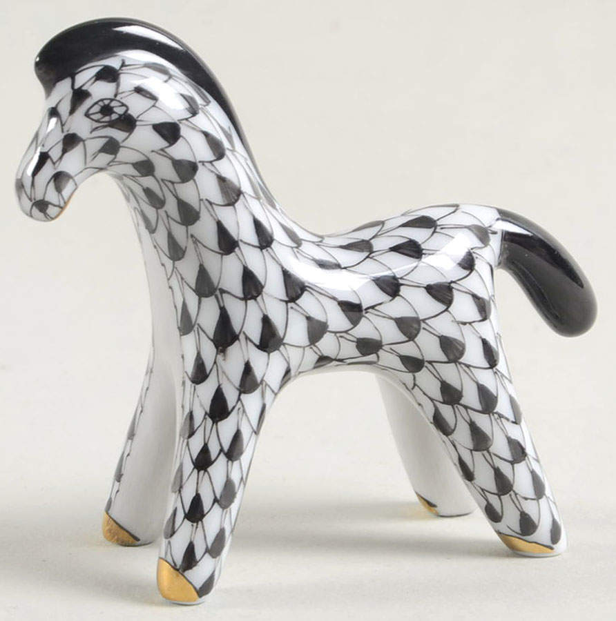 Childrens's Gifts & Toys Horsey-Black - No Box by Herend-1