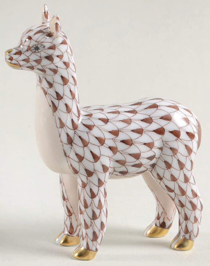 Horses (Equine) Alpaca-Chocolate - No Box by Herend-1