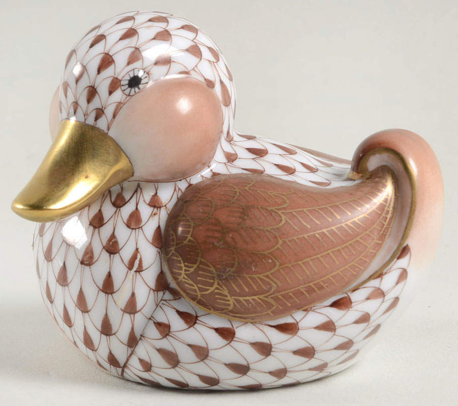 Ducks Dapper Ducky-Chocolate - No Box by Herend-1