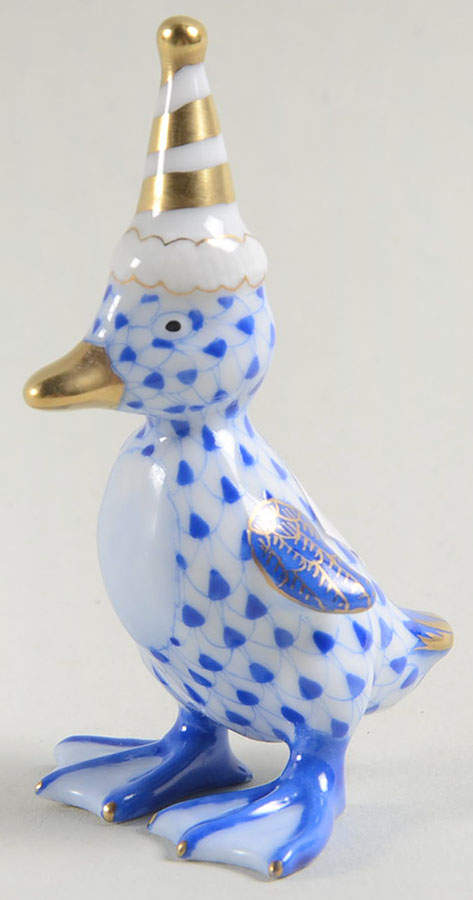 Childrens's Gifts & Toys Party Duckling-Sapphire - No Box by Herend-1