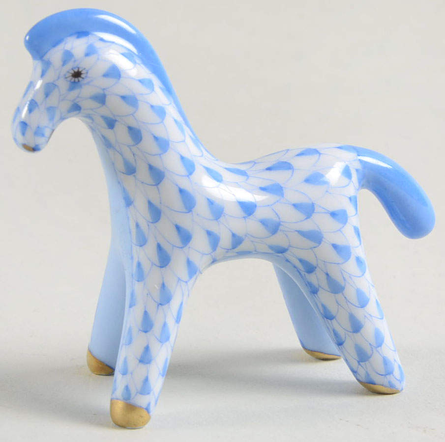 Childrens's Gifts & Toys Horsey-Blue - No Box by Herend-1