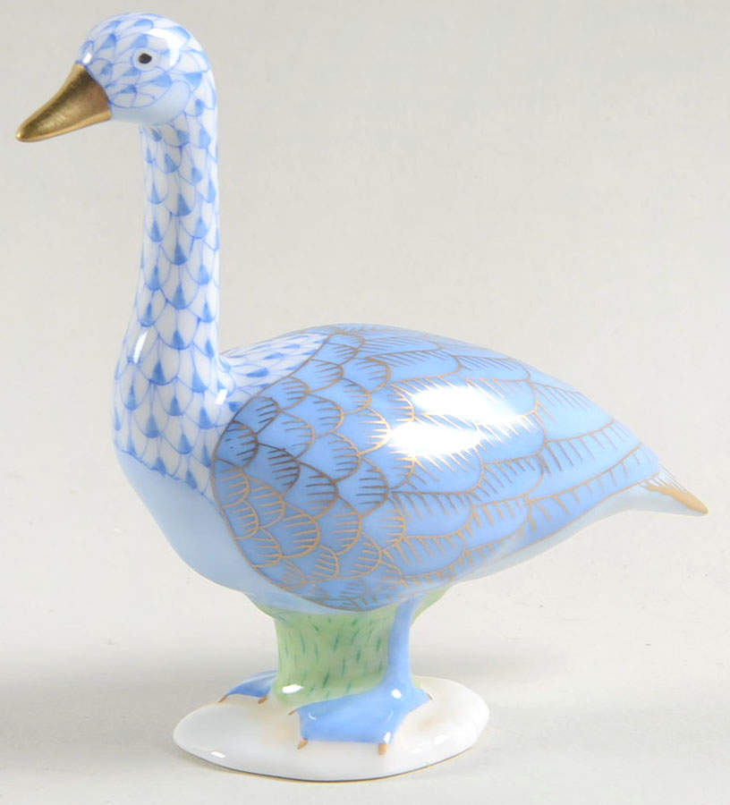 Waterfowl Canada Goose-Blue - No Box by Herend-1