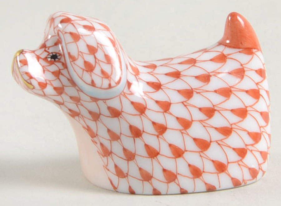Dogs Small Dog-Rust - No Box by Herend-1