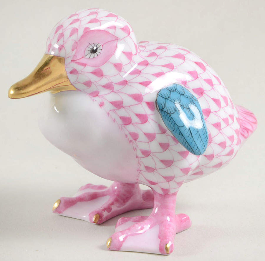 Ducks Little Duckling-Raspberry - No Box by Herend-1