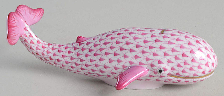 Sea Marine Animals Whale-Raspberry - No Box by Herend-1