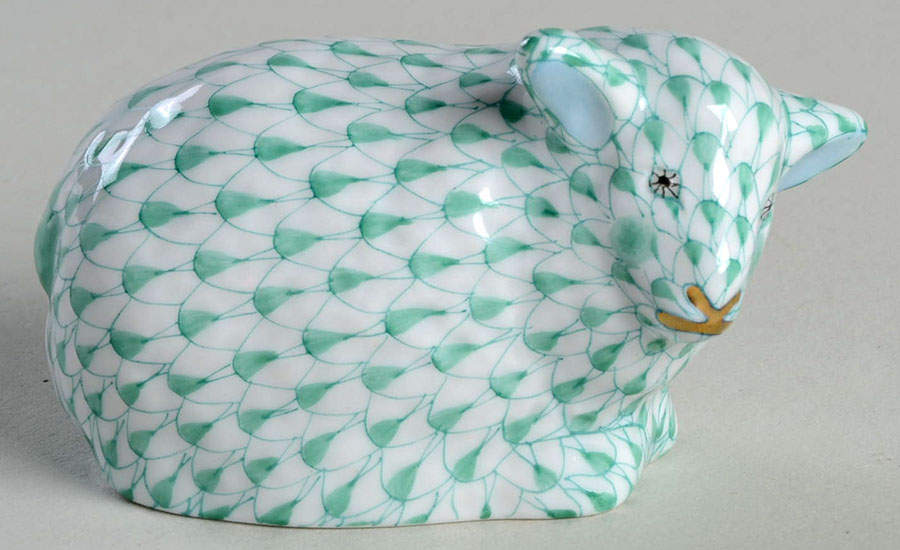 Lambs & Goats Lamb-Green - No Box by Herend-1