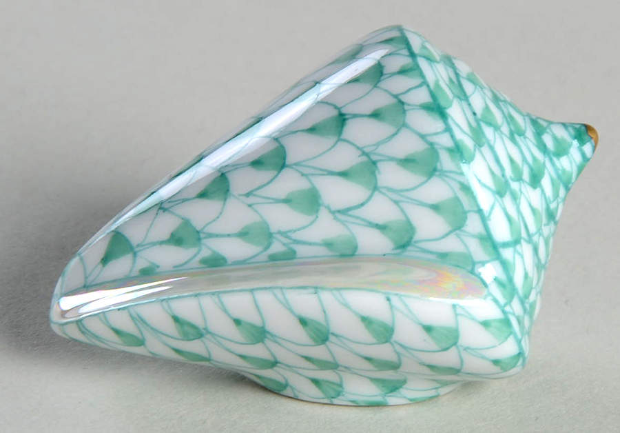 Shells Cone Shell-Green - No Box by Herend-1