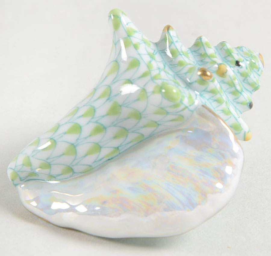 Shells Small Conch Shell-Key Lime - No Box by Herend-1