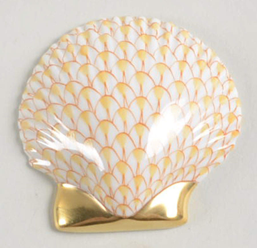 Shells Miniature Scallop-Butterscotch - No Box by Herend-1