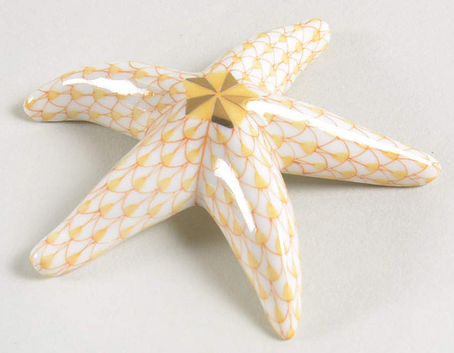 Shells Miniature Starfish-Butterscotch - No Box by Herend-1