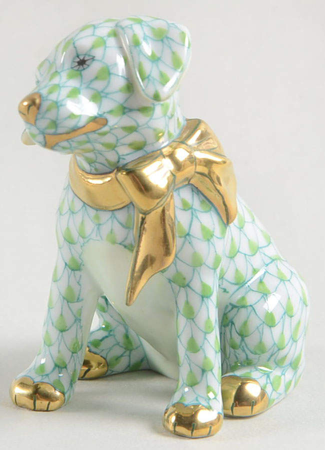 Dogs Doggie Dazzle-Key Lime - No Box by Herend-1