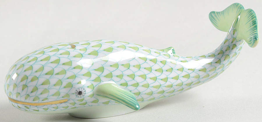 Sea Marine Animals Whale-Key Lime - No Box by Herend-1