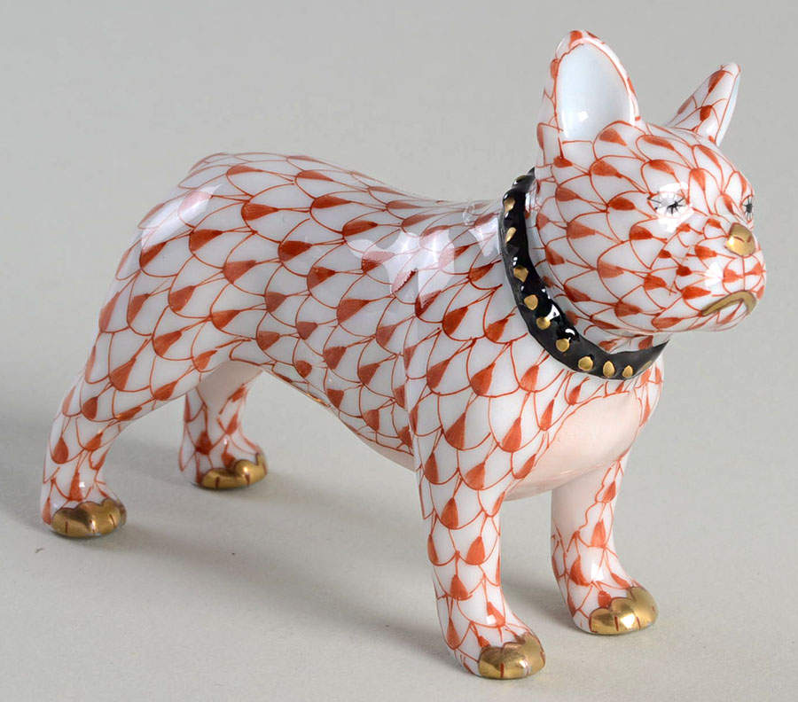 Dogs Frenchie-Rust - No Box by Herend-1