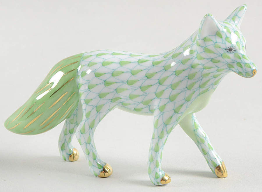 Foxes Fox-Key Lime - No Box by Herend-1