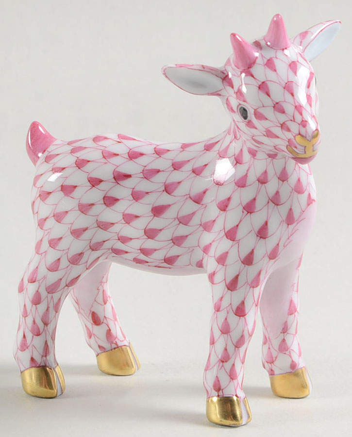 Lambs & Goats Little Kid-Raspberry - No Box by Herend-1