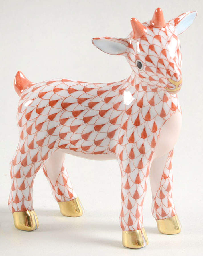 Lambs & Goats Little Kid-Rust - No Box by Herend-1