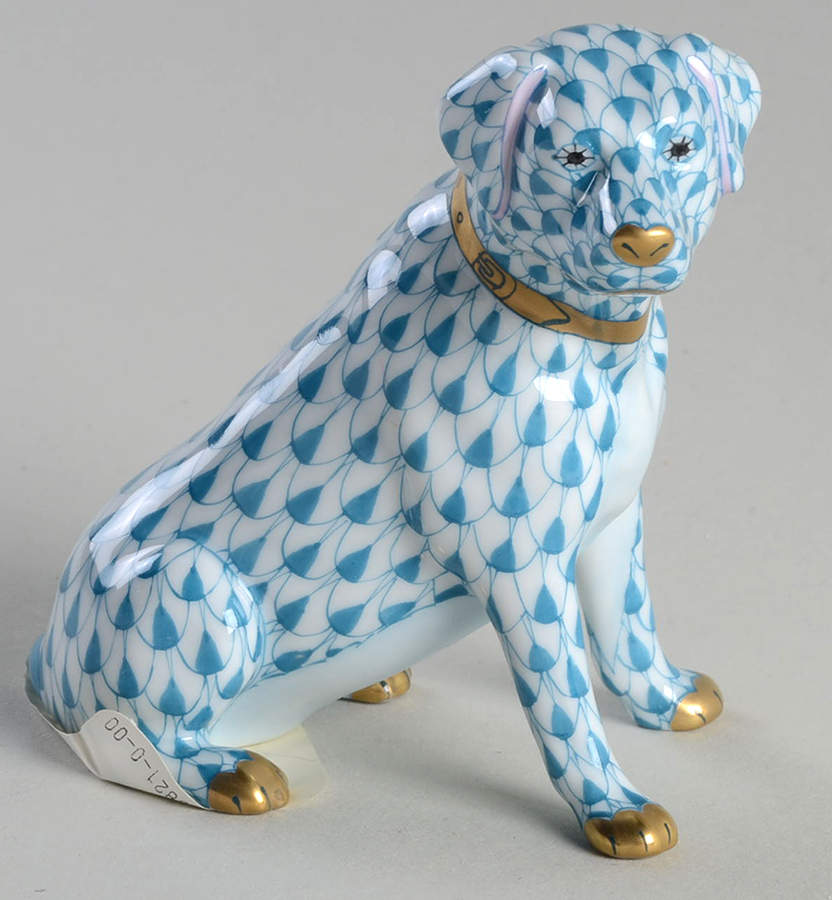 Dogs Labrador Retriever-Turquoise - No Box by Herend-1