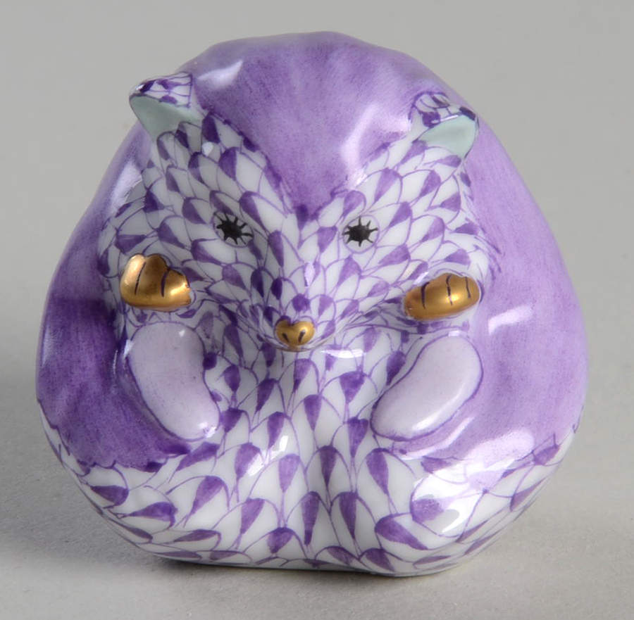 Wild Animals Baby Hedgehog-Lilac - No Box by Herend-1