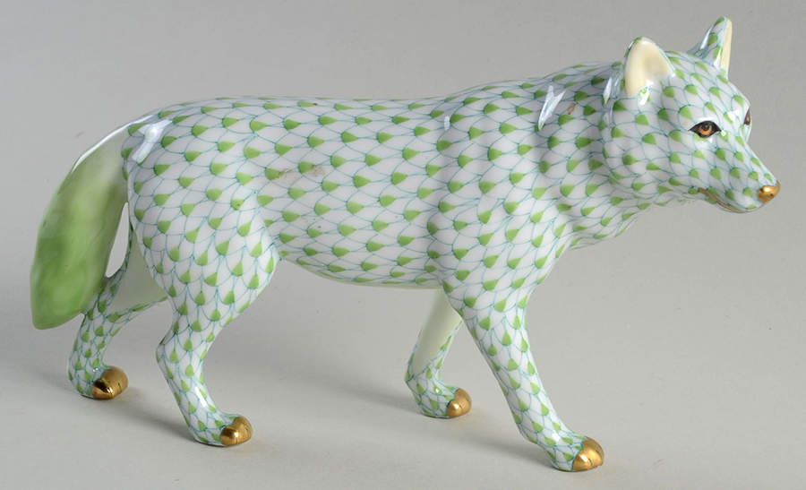 Wild Animals Wolf-Key Lime - No Box 60 by Herend-1