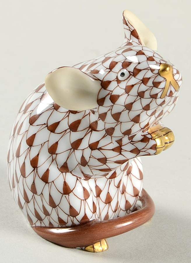 Rodents Mouse-Chocolate - No Box by Herend-1