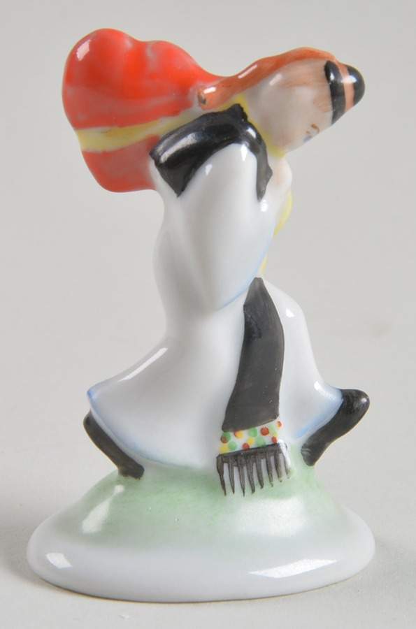 Traditional Hungarian People Man With Red Heart-Miniature - No Box by Herend-1