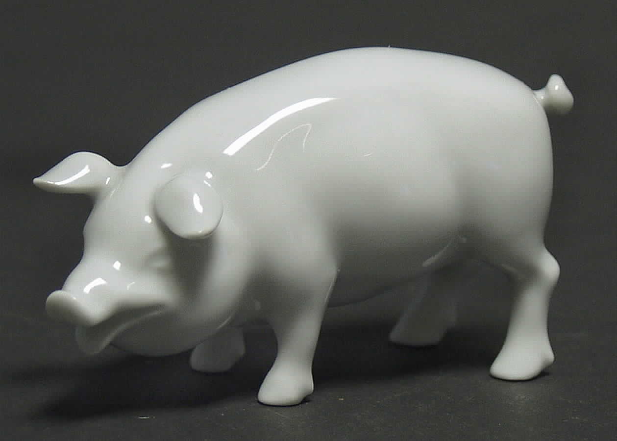 Pigs Pig-White - No Box by Herend-1