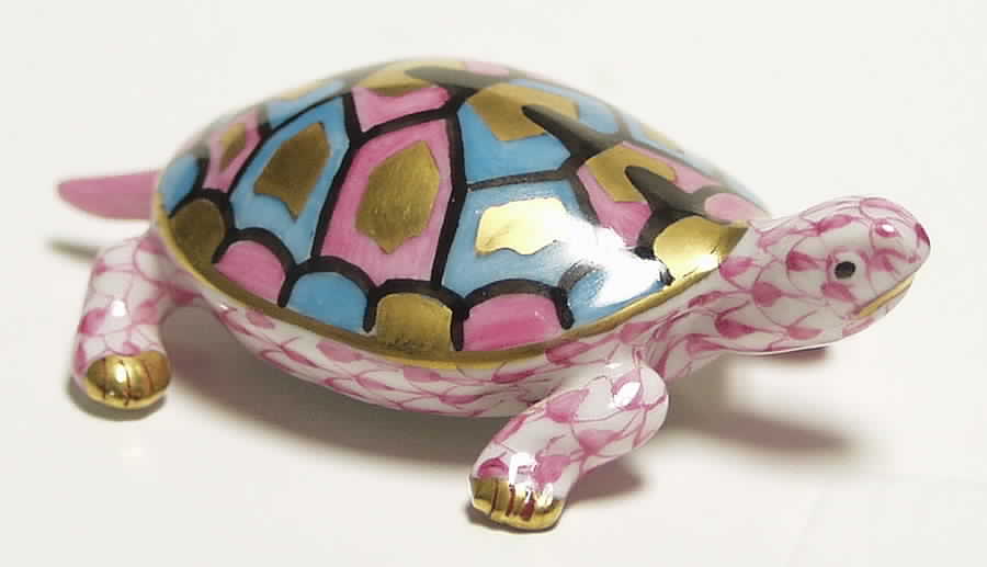 Turtles Baby Turtle-Raspberry - No Box by Herend-1