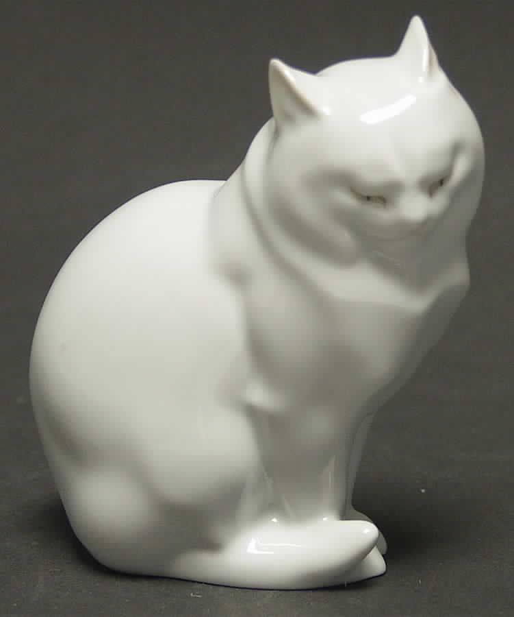 Cats Cat Sitting-White - No Box by Herend-1