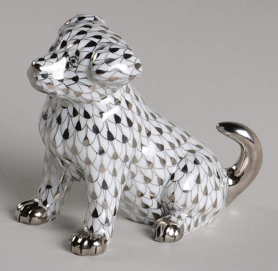 Dogs Puppy-Platinum - No Box by Herend-1