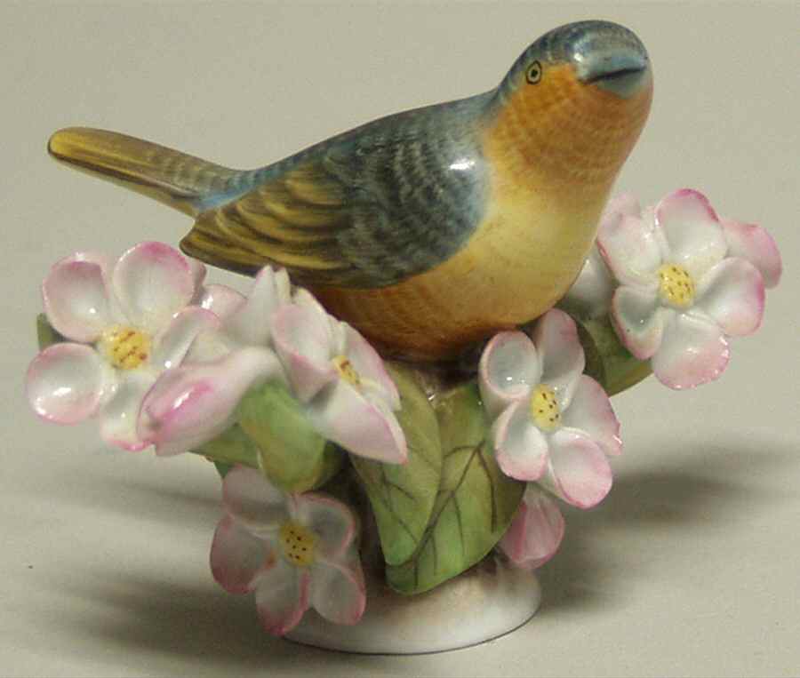 Birds Bird With Flowers - Natural - No Box by Herend-1