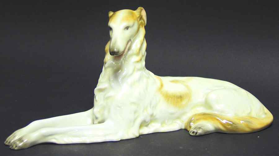 Dogs Borzoi-Natural - No Box by Herend-1